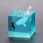 Resin Bordlampe – Ocean Creatures Cube