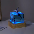 Resin Bordlampe – Ocean Creatures Cube