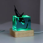 Resin Bordlampe – Ocean Creatures Cube