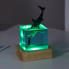 Resin Bordlampe – Ocean Creatures Cube