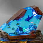 Resin Bordlampe – Orca Seabed