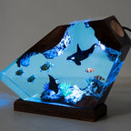 Resin Bordlampe – Orca Seabed