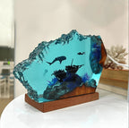 Resin Bordlampe – Shark Diver Shipwreck
