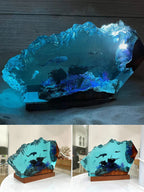 Resin Bordlampe – Shark Diver Shipwreck