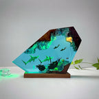 Resin Bordlampe – Sharks and Divers Shipwreck
