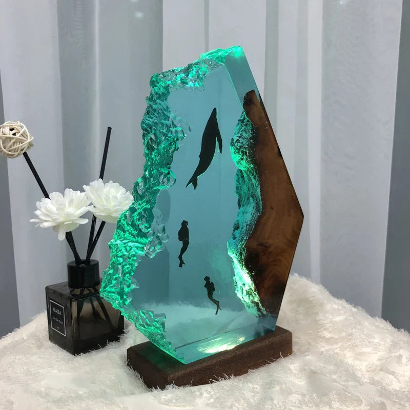 Resin Bordlampe