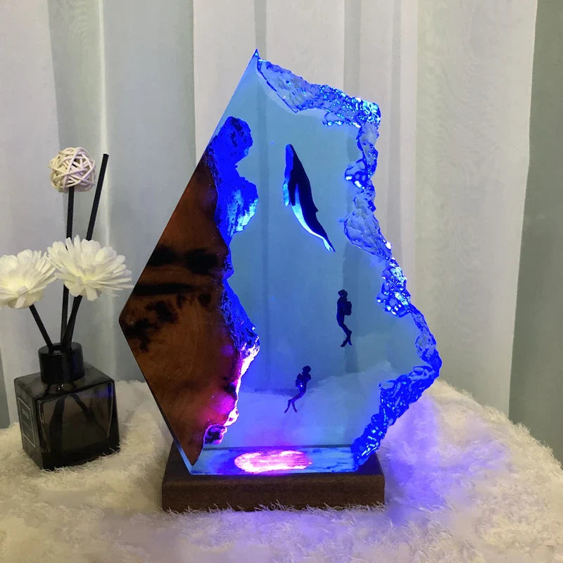 Resin Bordlampe