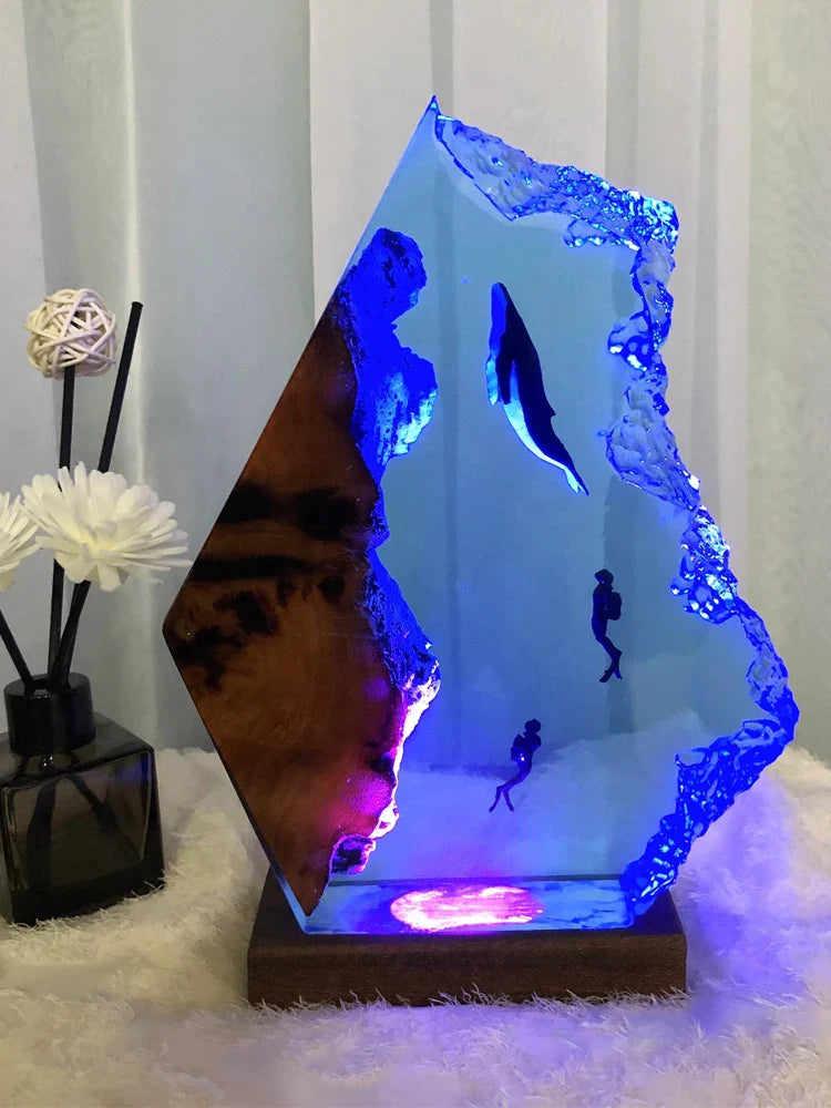 Resin Bordlampe