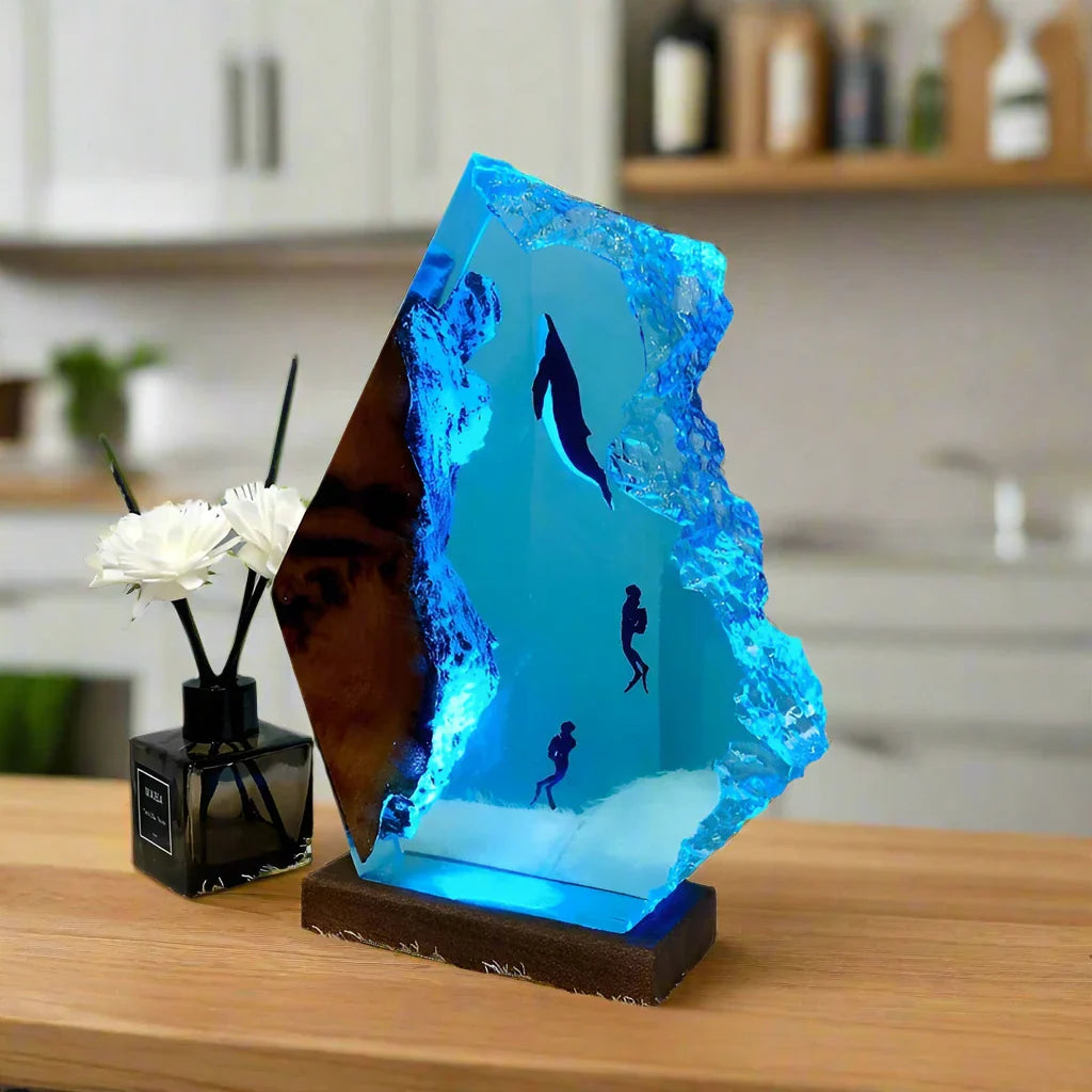 Resin Bordlampe