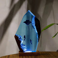 Resin Bordlampe – Manta Ray Swimming