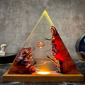 Resin Bordlampe – Triangle