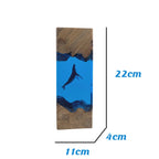 Resin Bordlampe – Whale Diver Triangle