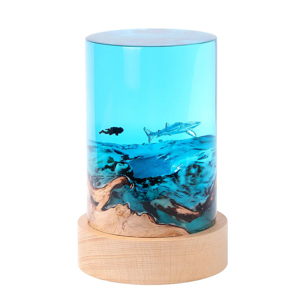 Resin Bordlampe – Sea Turtle ／ Whale Shark