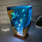 Resin Bordlampe – Sea Turtle Jellyfish