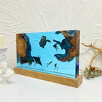 Resin Bordlampe – Ocean