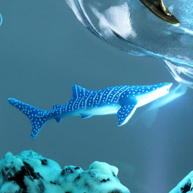 Resin Bordlampe – Wave Shark
