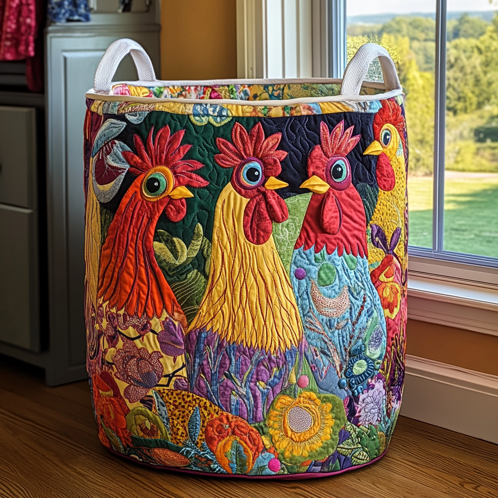 Vasketøjskurv – Rooster Parade