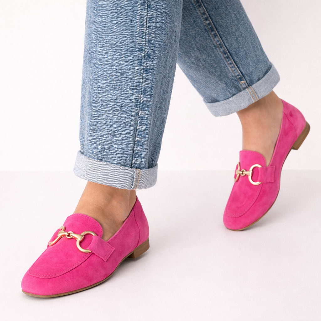 Winnie | Chikke loafers med gulddetalje