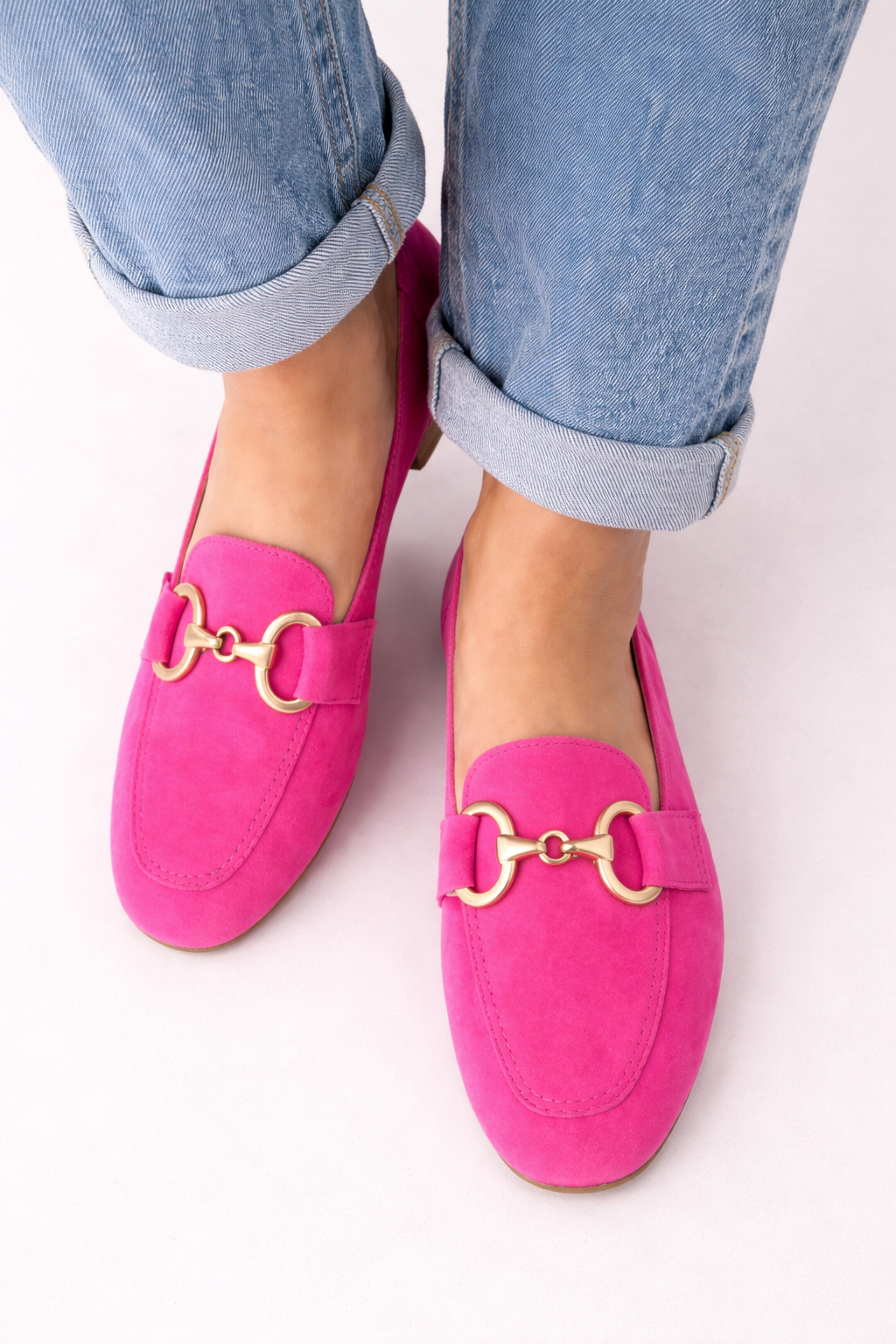 Winnie | Chikke loafers med gulddetalje