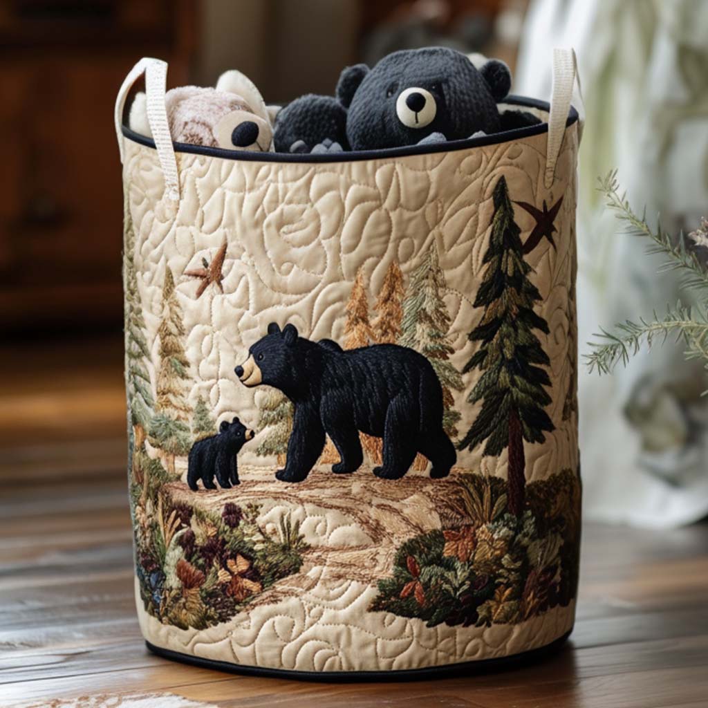 Vasketøjskurv – Rustic Bear Vibe