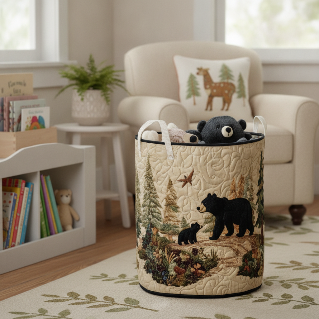 Vasketøjskurv – Rustic Bear Vibe