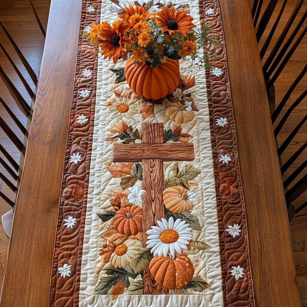 Quiltet Bordløber – Autumn Abundance