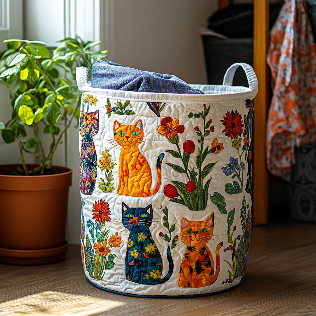 Vasketøjskurv – Snuggle Cats