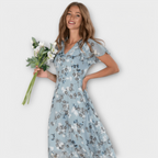 Brynhild | Blomstret maxikjole i chiffon