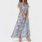 Brynhild | Blomstret maxikjole i chiffon