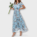 Brynhild | Blomstret maxikjole i chiffon