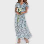 Brynhild | Blomstret maxikjole i chiffon
