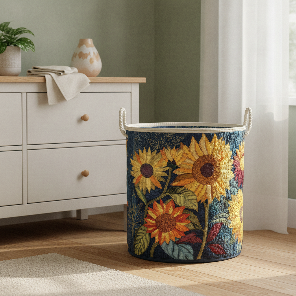 Vasketøjskurv – Sunshine Floral