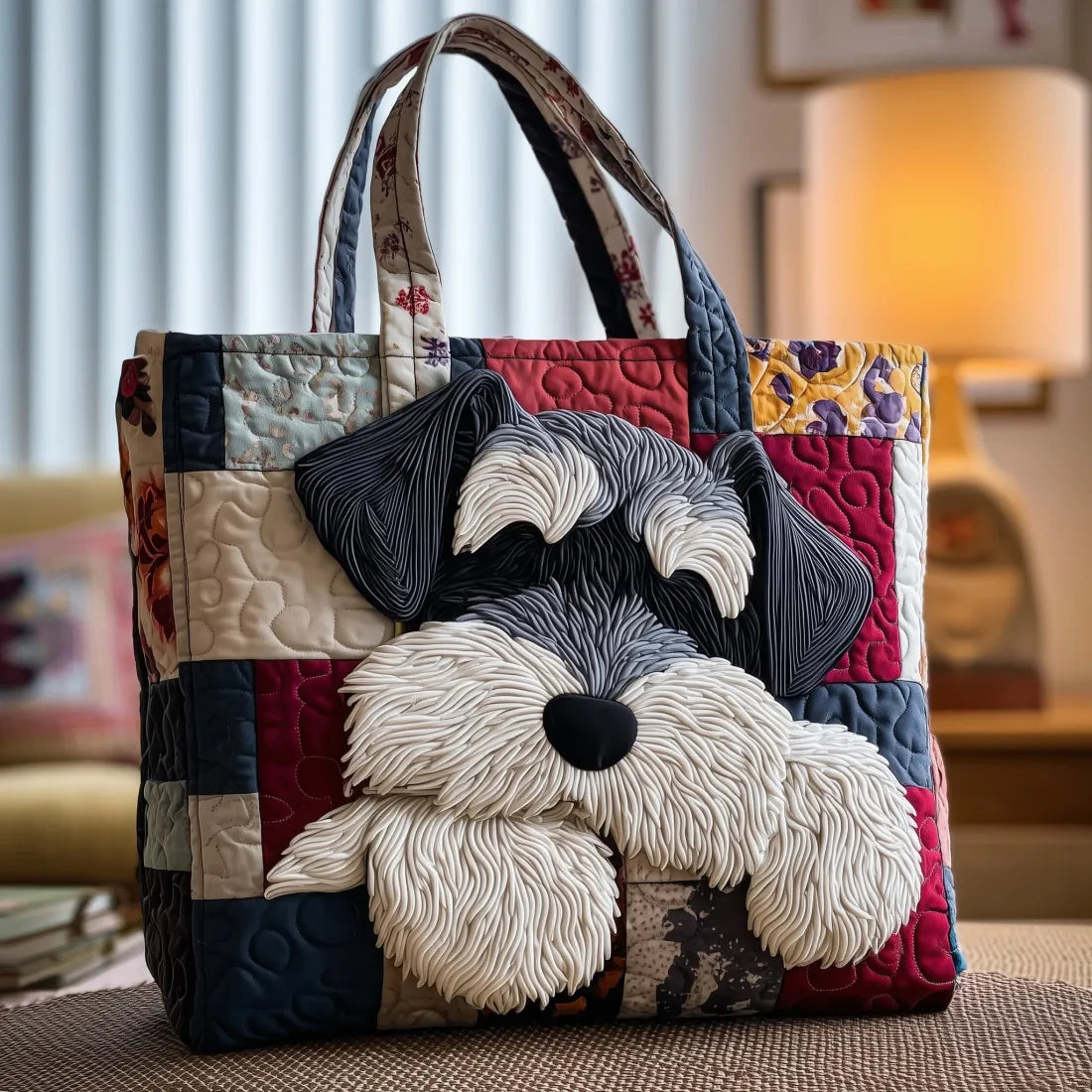 Håndlavet Totetaske – Schnauzer