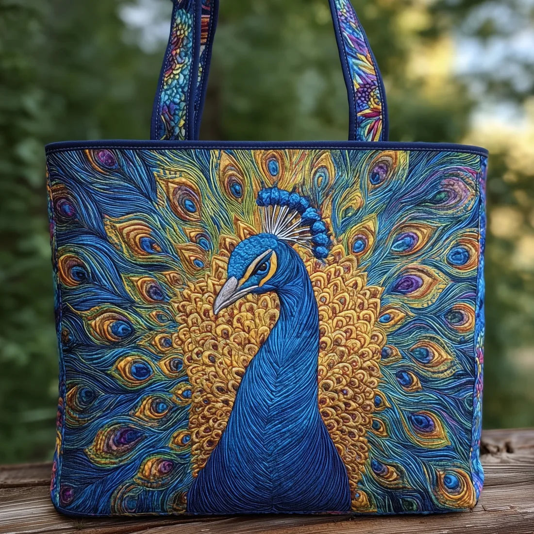 Håndlavet Totetaske – Royal Peacock
