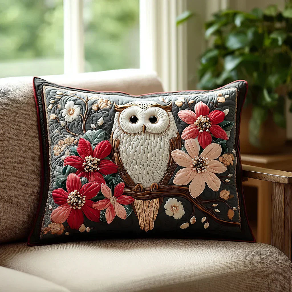Quiltet Pudebetræk – Owl Whisper